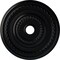 Ekena Millwork Cole Ceiling Medallion (Fits Canopies up to 9 1/8"), 25 3/8"OD x 3 3/8"ID x 1 3/8"P, Jet Black CM25COBLF - alternate 1